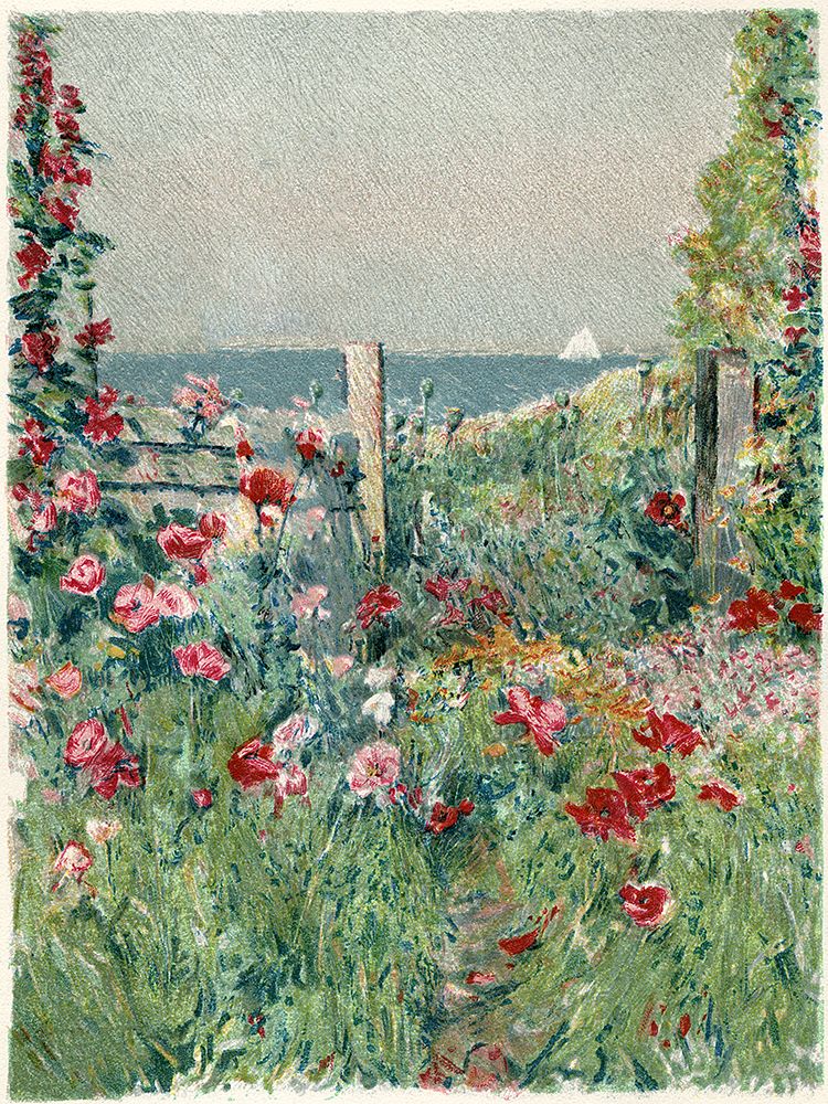 Sea View Garden Path art print by Piddix for $57.95 CAD