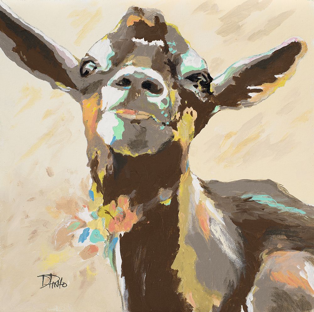 The Happy Goat art print by Patricia Pinto for $57.95 CAD