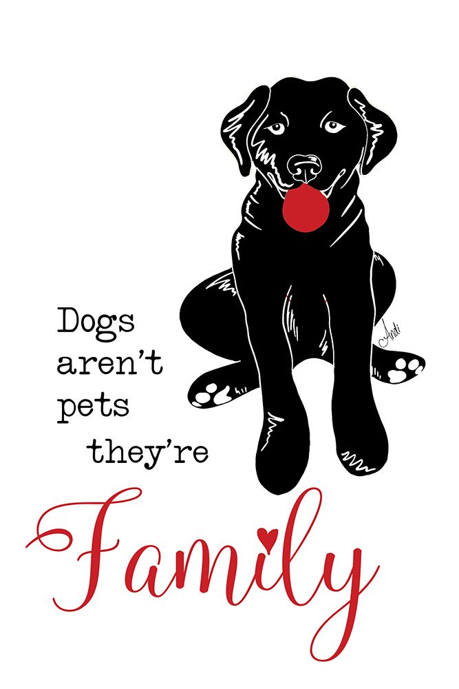Dogs Are Family art print by Andi Metz for $57.95 CAD