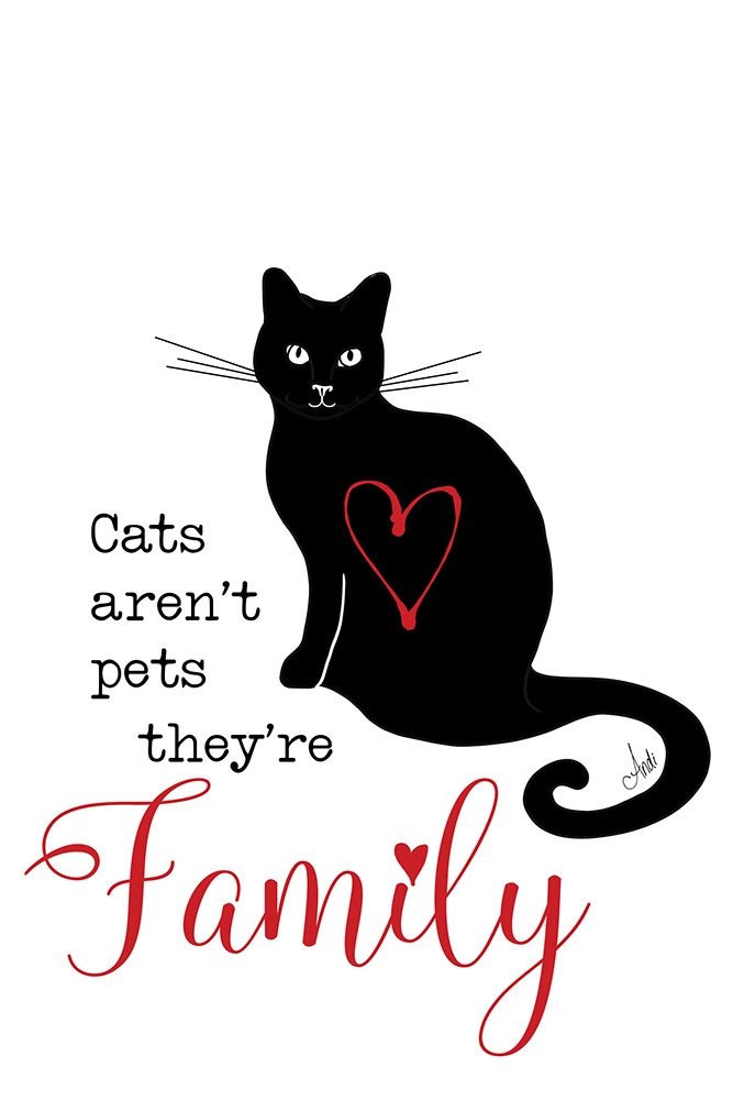 Cats Are Family art print by Andi Metz for $57.95 CAD