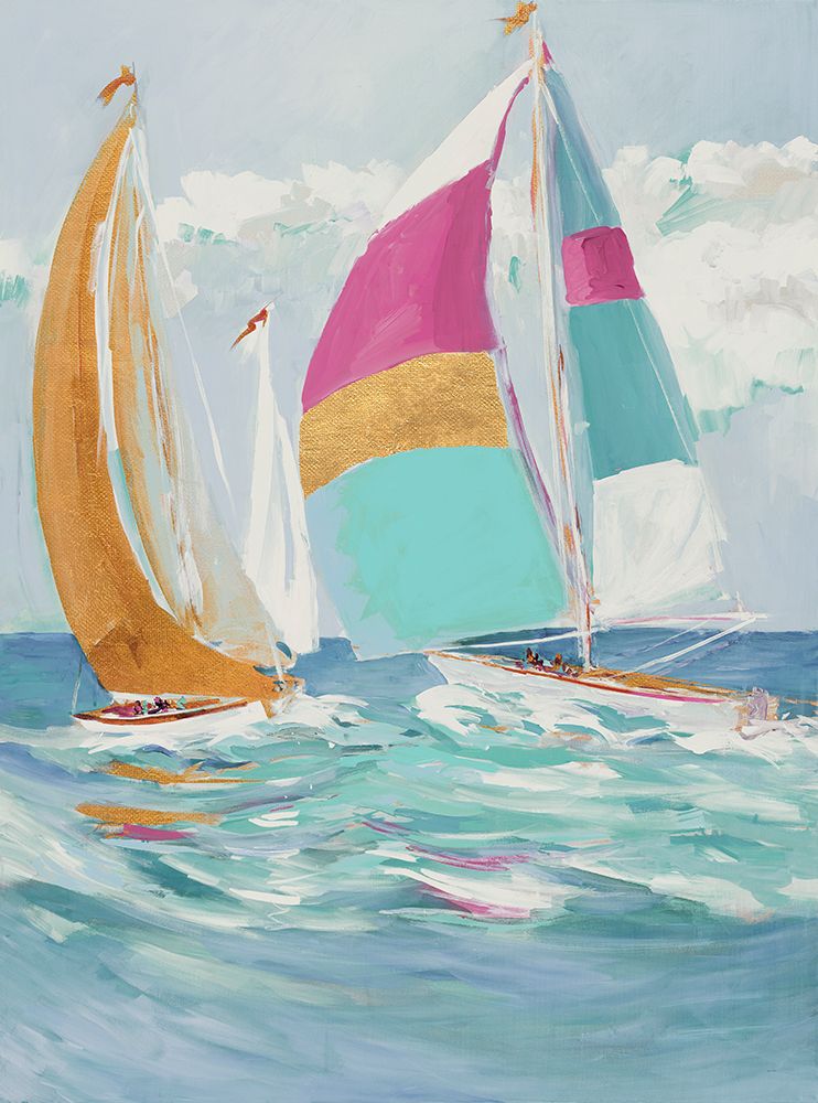 Pastel Full Sail II art print by Jane Slivka for $57.95 CAD