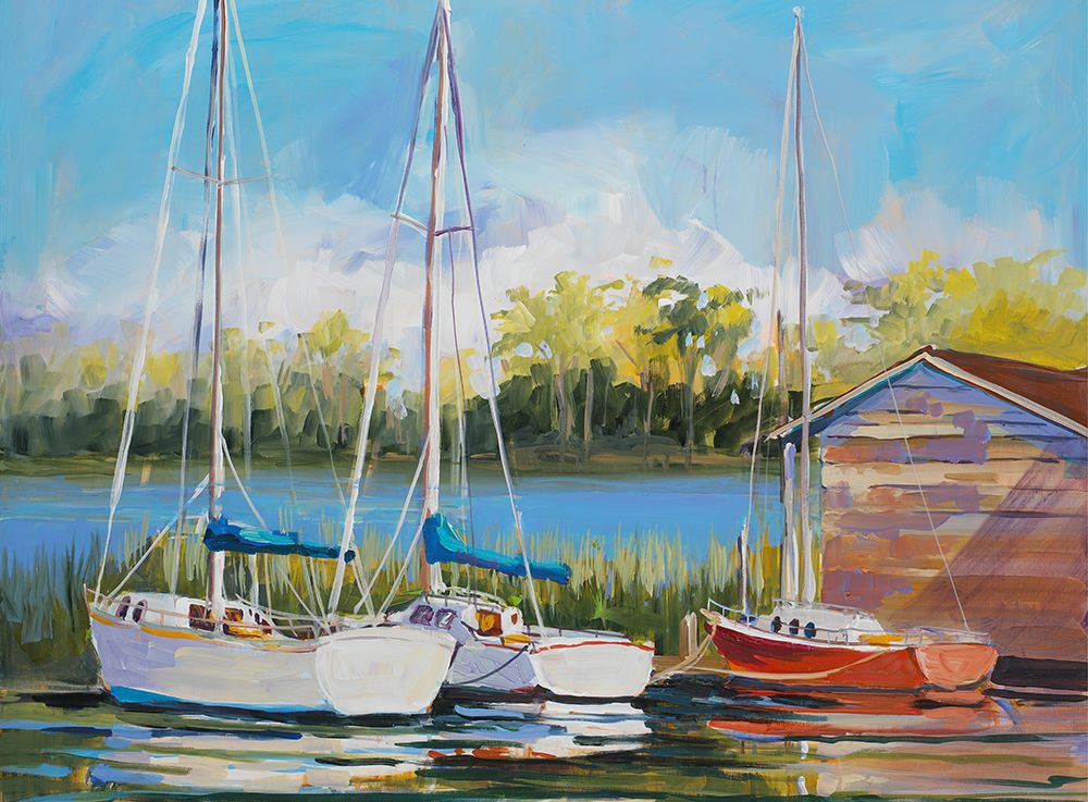 Boats art print by Jane Slivka for $57.95 CAD