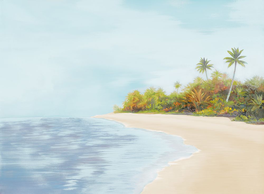 New Tropical Beach I art print by Vivien Rhyan for $57.95 CAD