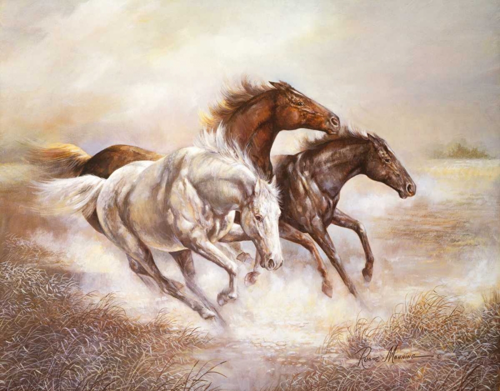 Wild Horses I art print by Ruane Manning for $57.95 CAD