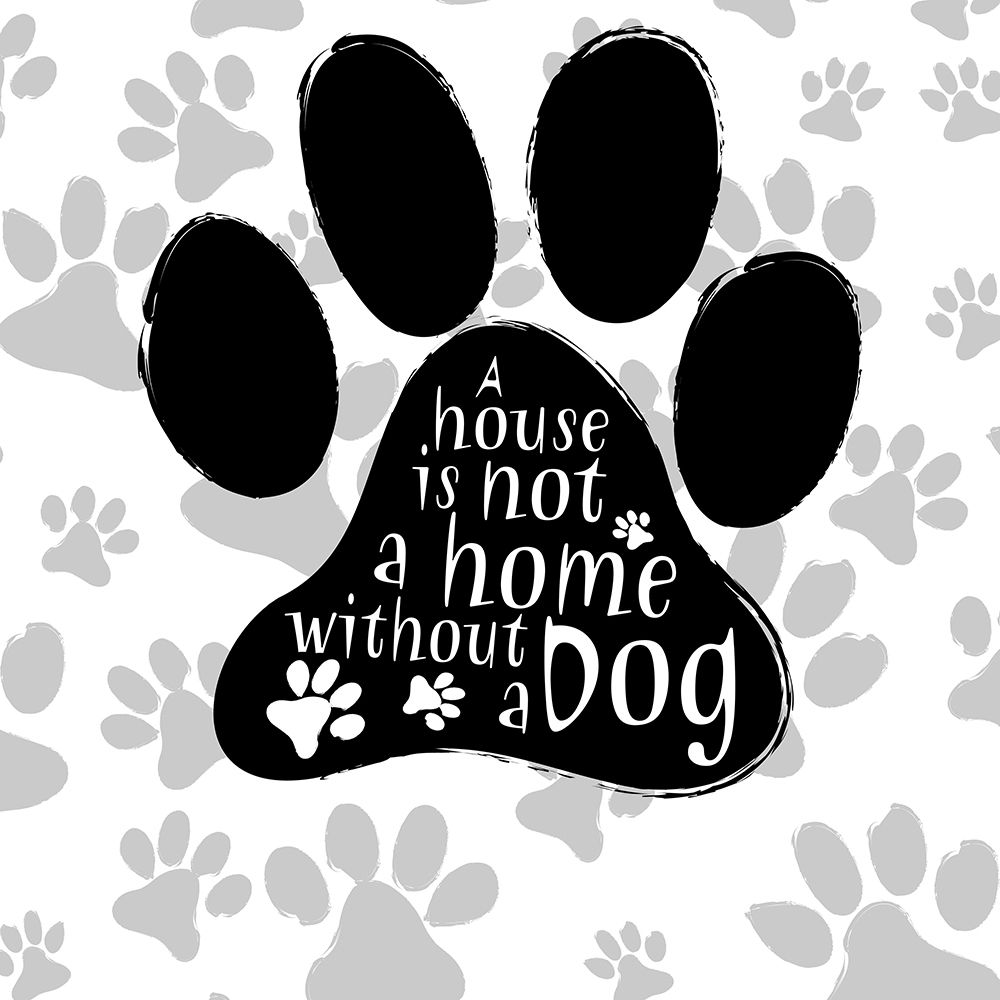 BandW Dog Paw I art print by SD Graphics Studio for $57.95 CAD