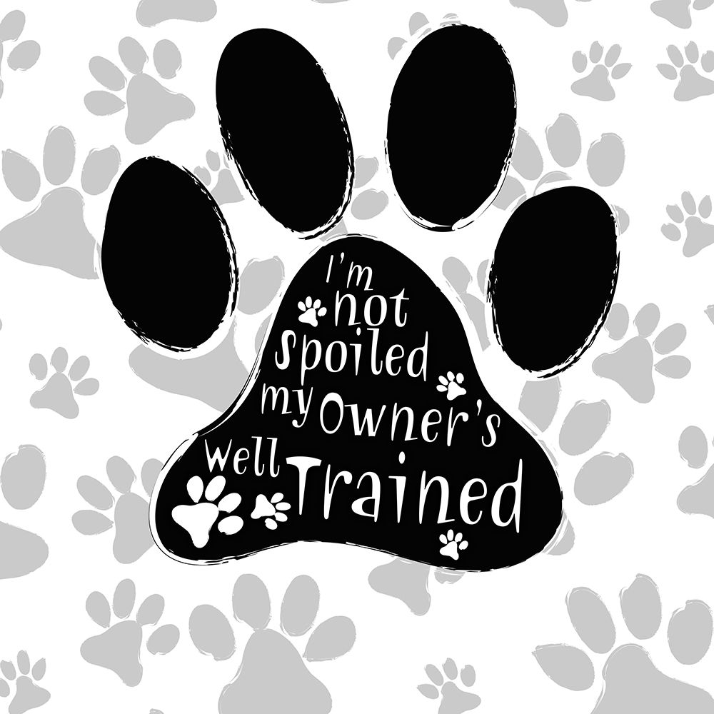 BandW Dog Paw II art print by SD Graphics Studio for $57.95 CAD