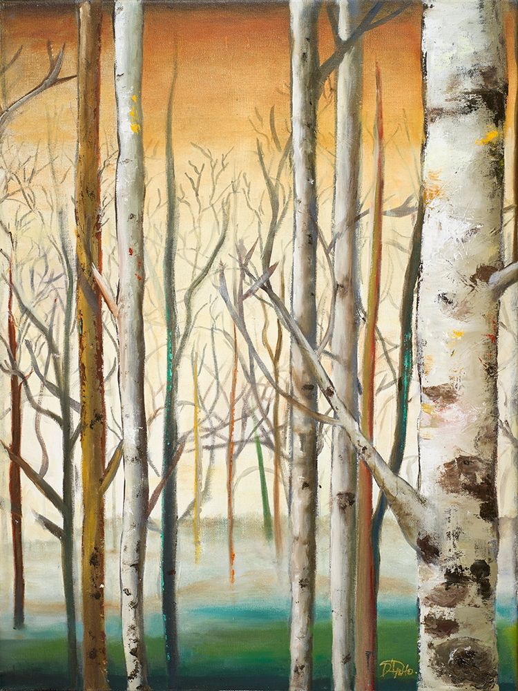 Gold Birch Forest II art print by Patricia Pinto for $57.95 CAD