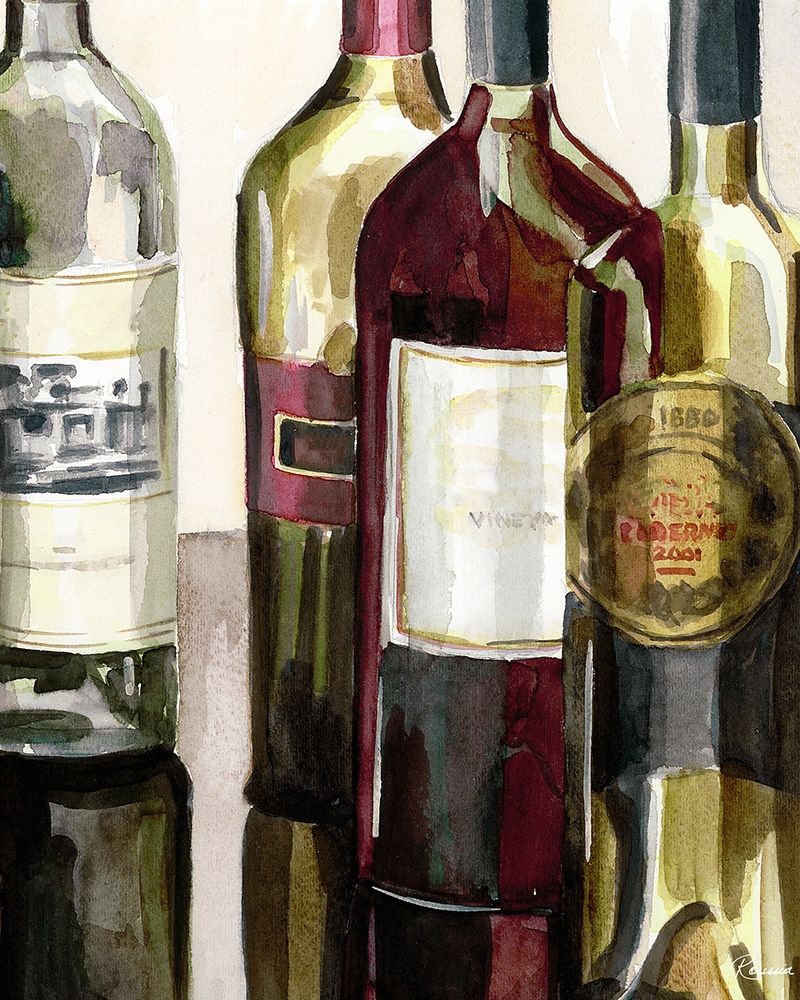 Auburn Wine Collection I art print by Heather A. French-Roussia for $57.95 CAD
