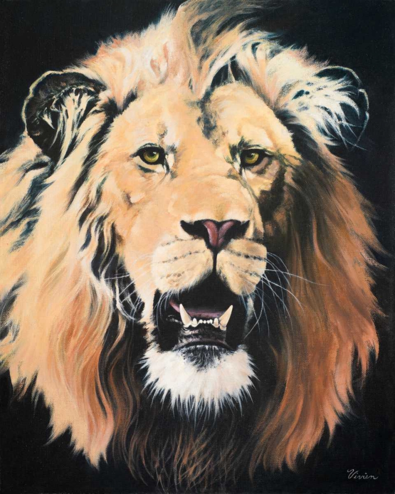 Lion art print by Vivien Rhyan for $57.95 CAD