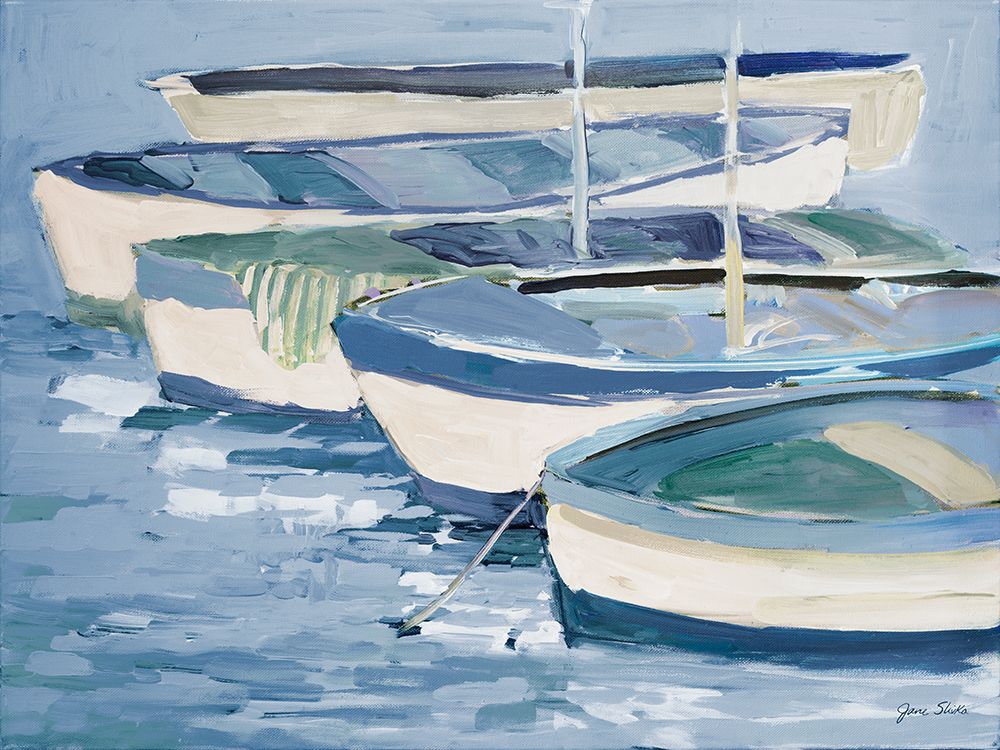 Blue Row Your Boats art print by Jane Slivka for $57.95 CAD