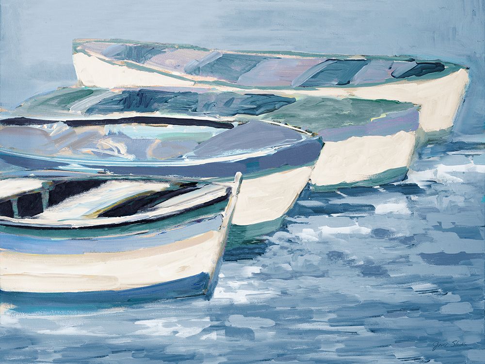 Blue Keep Rowing art print by Jane Slivka for $57.95 CAD