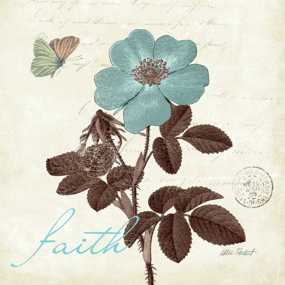 Touch of Blue II - Faith art print by Katie Pertiet for $57.95 CAD