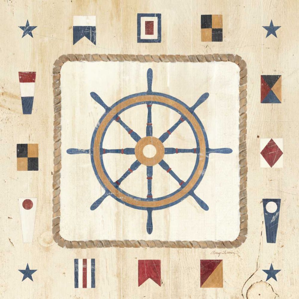 Nautical Wheel art print by Avery Tillmon for $57.95 CAD
