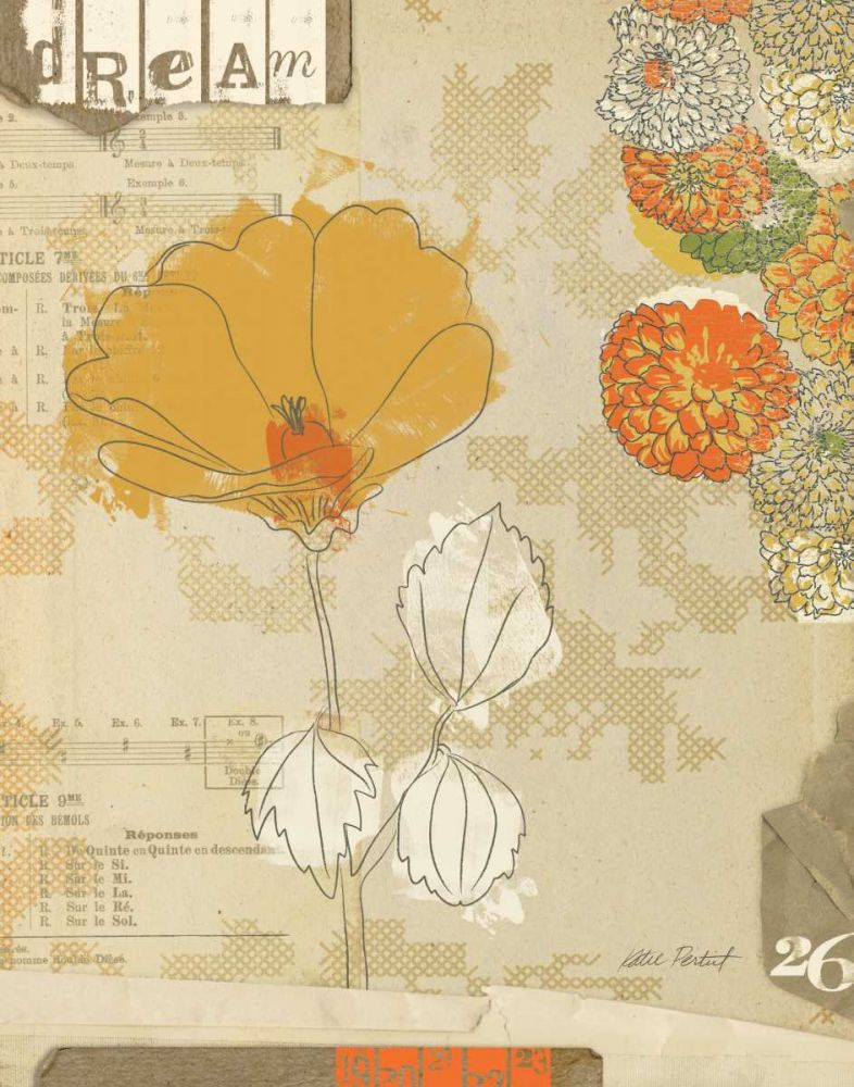 Collaged Botanicals II art print by Katie Pertiet for $57.95 CAD