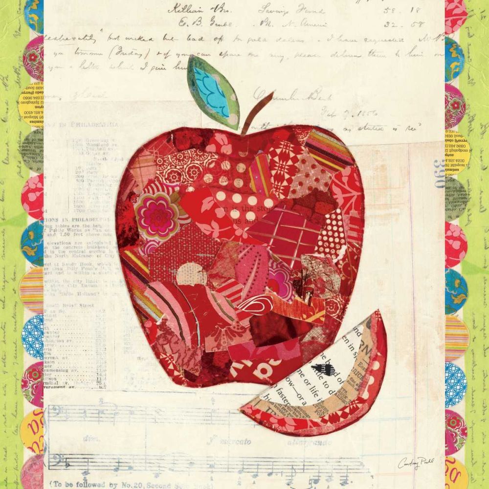 Fruit Collage I - Apple art print by Courtney Prahl for $57.95 CAD