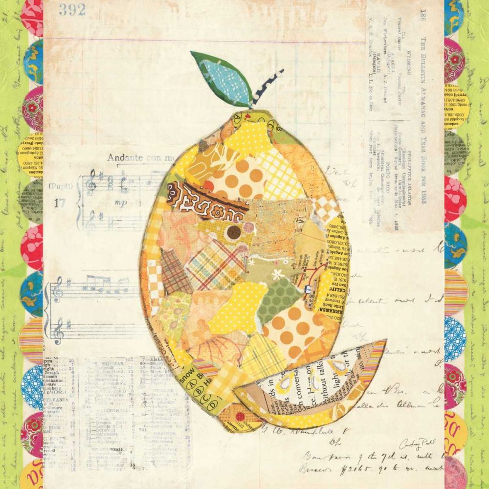 Fruit Collage II - Lemon art print by Courtney Prahl for $57.95 CAD