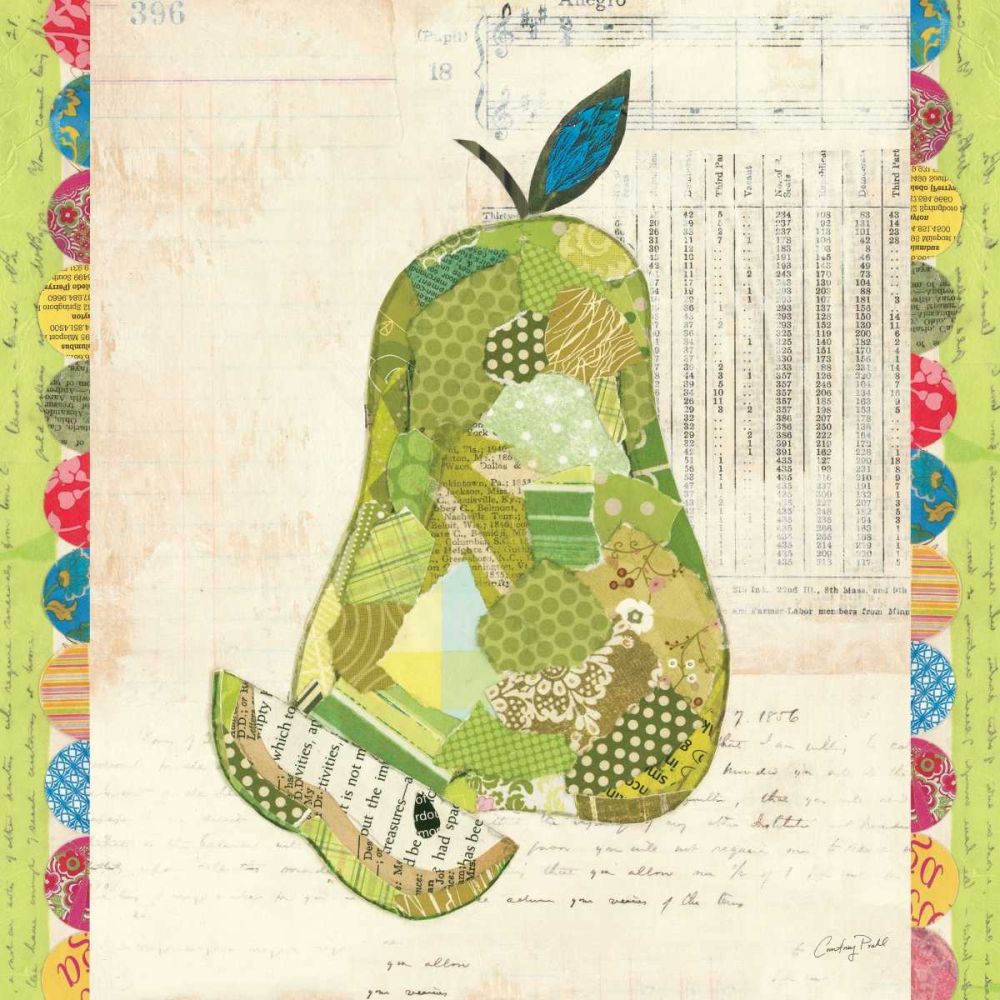 Fruit Collage III - Pear art print by Courtney Prahl for $57.95 CAD