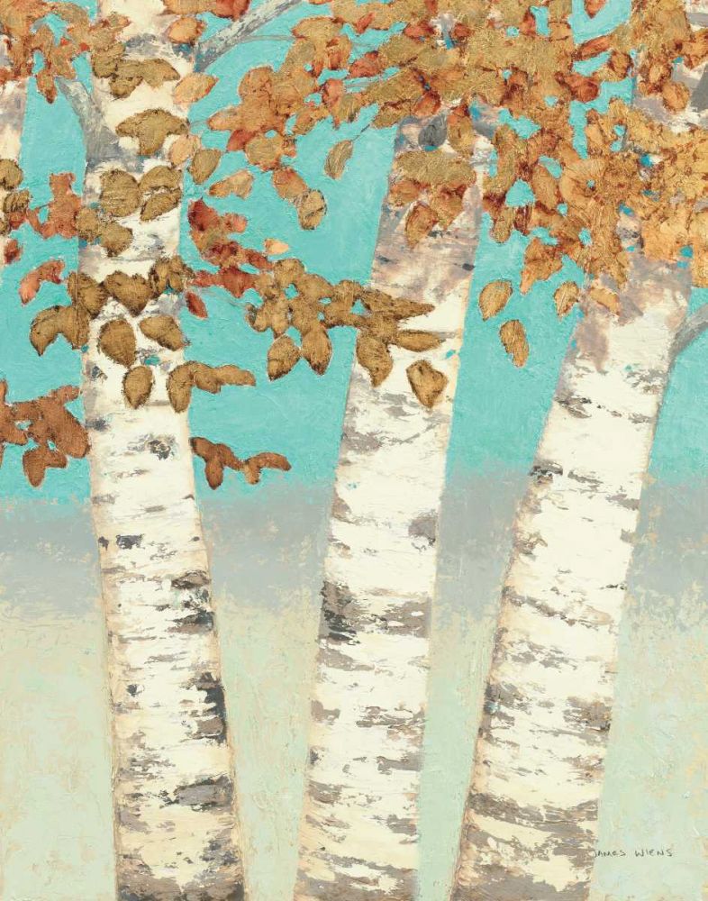 Golden Birches III art print by James Wiens for $57.95 CAD