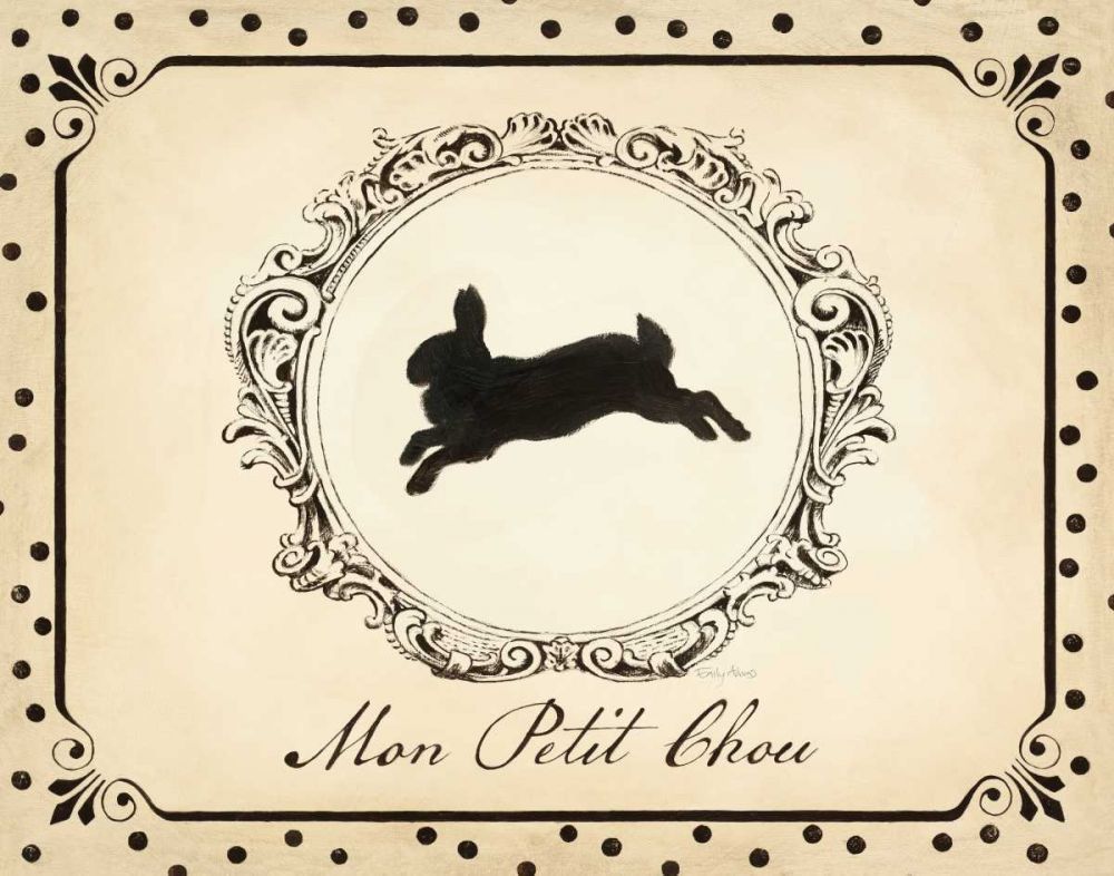 Cartouche Lapin II art print by Emily Adams for $57.95 CAD