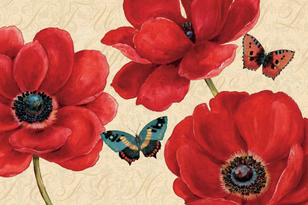 Petals and Wings on Beige I art print by Daphne Brissonnet for $57.95 CAD