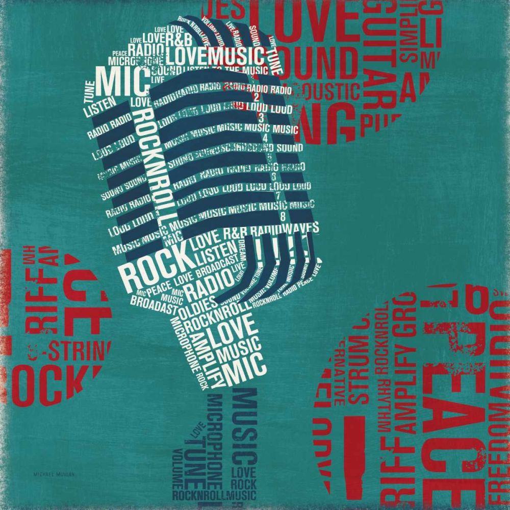Type Mic Square art print by Michael Mullan for $57.95 CAD