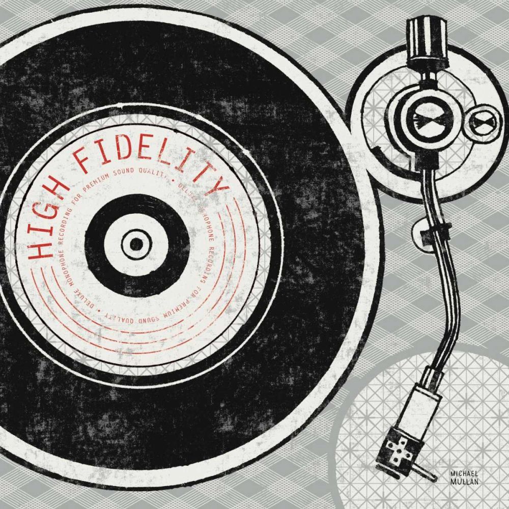 Vintage Analog Record Player art print by Michael Mullan for $57.95 CAD