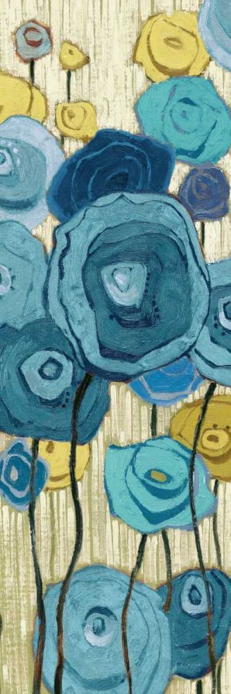 Lemongrass in Blue Panel I art print by Shirley Novak for $57.95 CAD