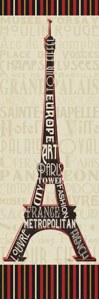 Paris City Words I Border art print by Pela Studio for $57.95 CAD