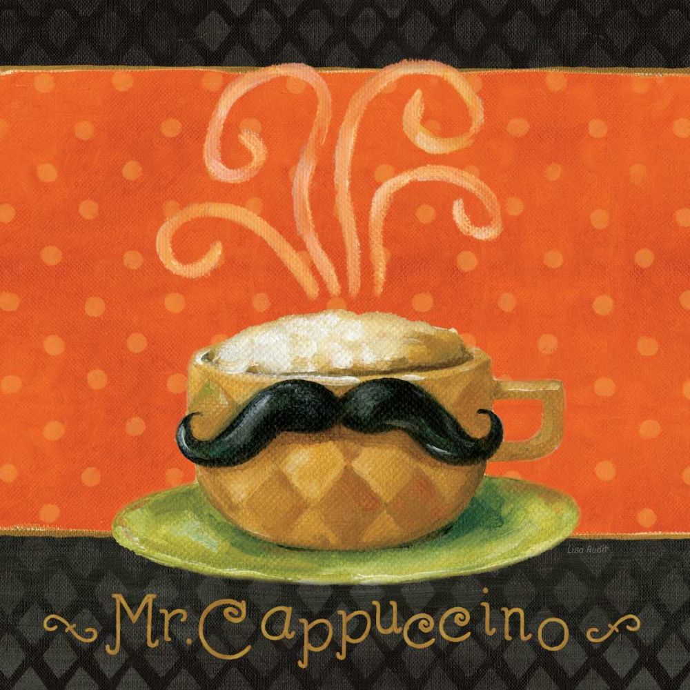 Cafe Moustache IV Square art print by Lisa Audit for $57.95 CAD