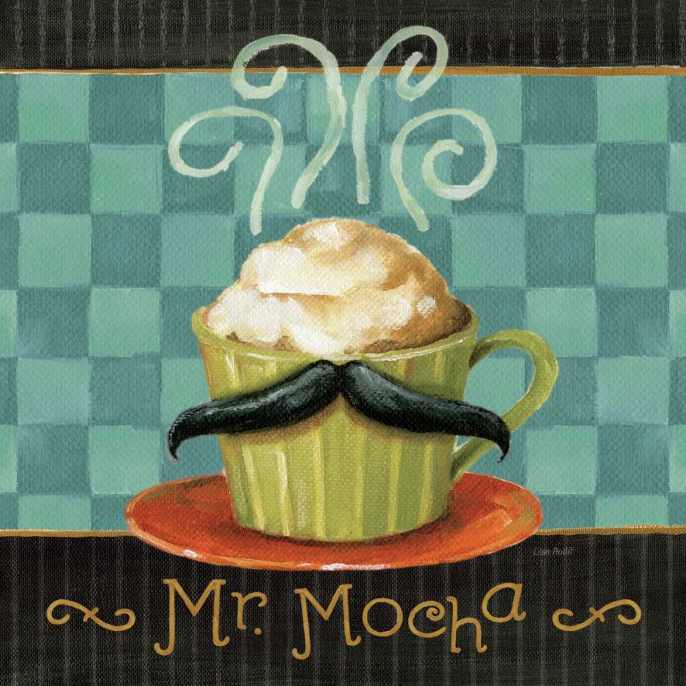 Cafe Moustache V Square art print by Lisa Audit for $57.95 CAD