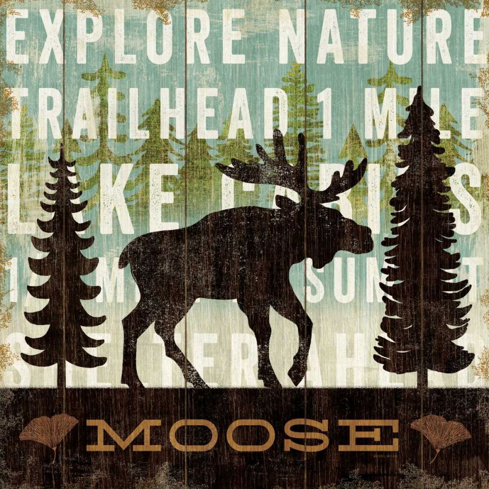 Simple Living Moose art print by Michael Mullan for $57.95 CAD