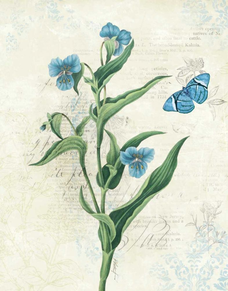 Booked Blue I art print by Katie Pertiet for $57.95 CAD