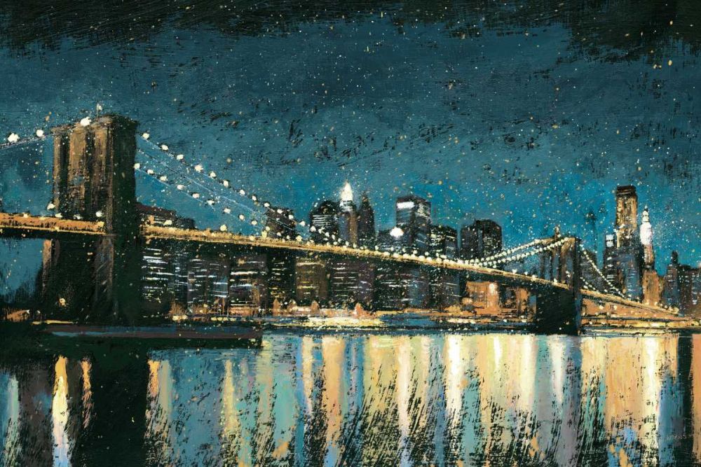 Bright City Lights Blue I art print by James Wiens for $57.95 CAD