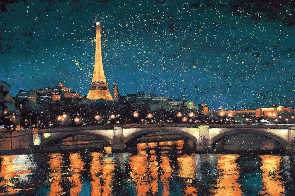 Paris Nights Blue I art print by James Wiens for $57.95 CAD
