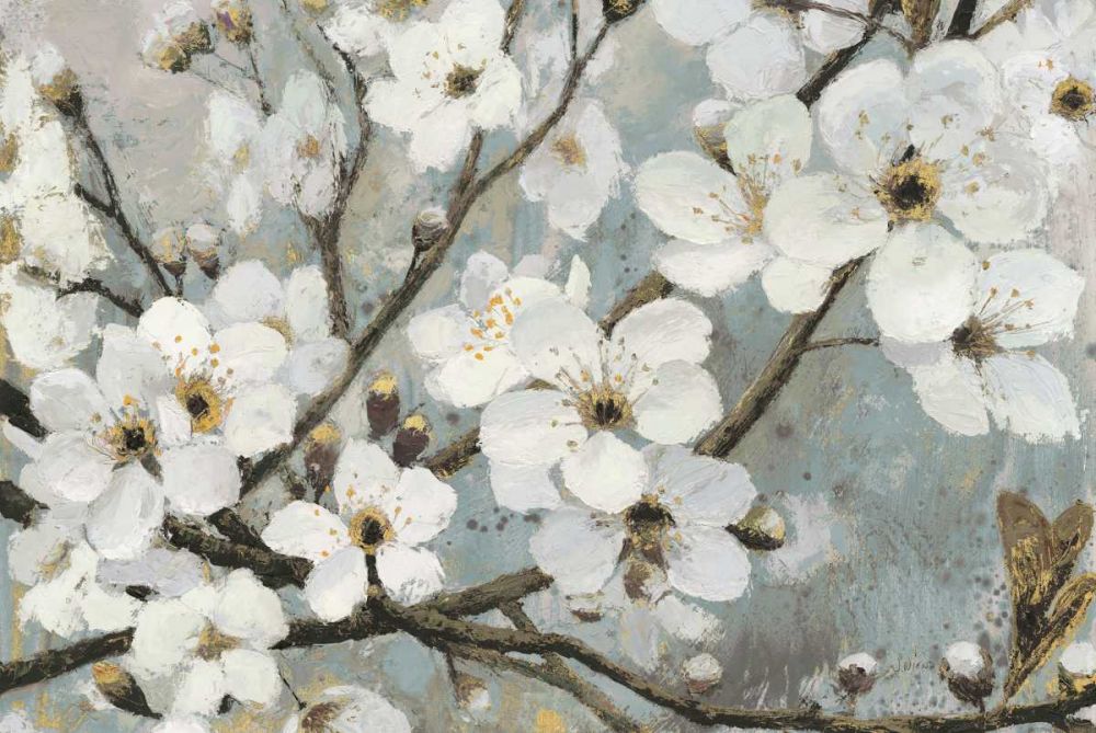 Cherry Blossoms I Blue art print by James Wiens for $57.95 CAD
