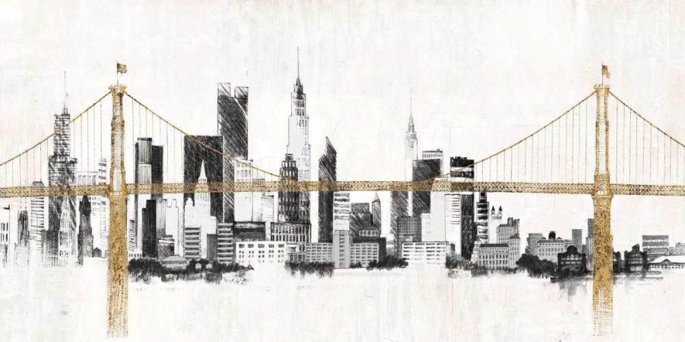 Bridge and Skyline  art print by Avery Tillmon for $57.95 CAD