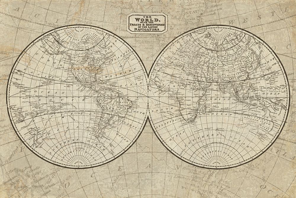 World Map art print by Wild Apple Portfolio for $57.95 CAD