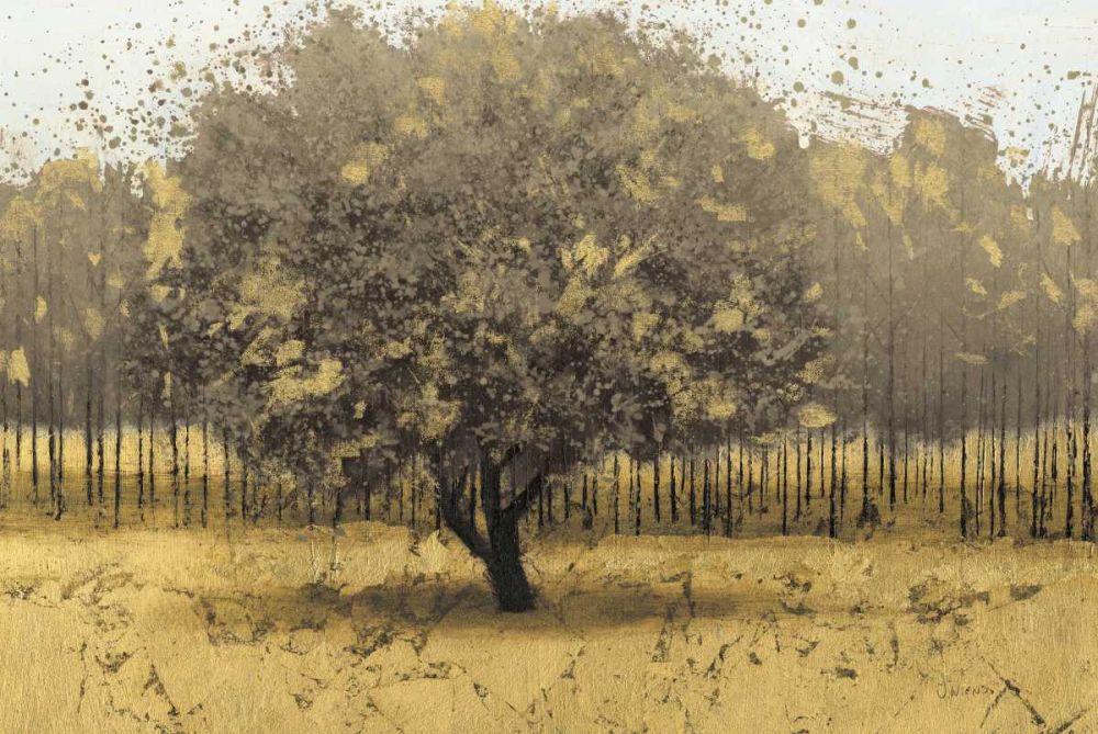 Golden Trees I Taupe art print by James Wiens for $57.95 CAD