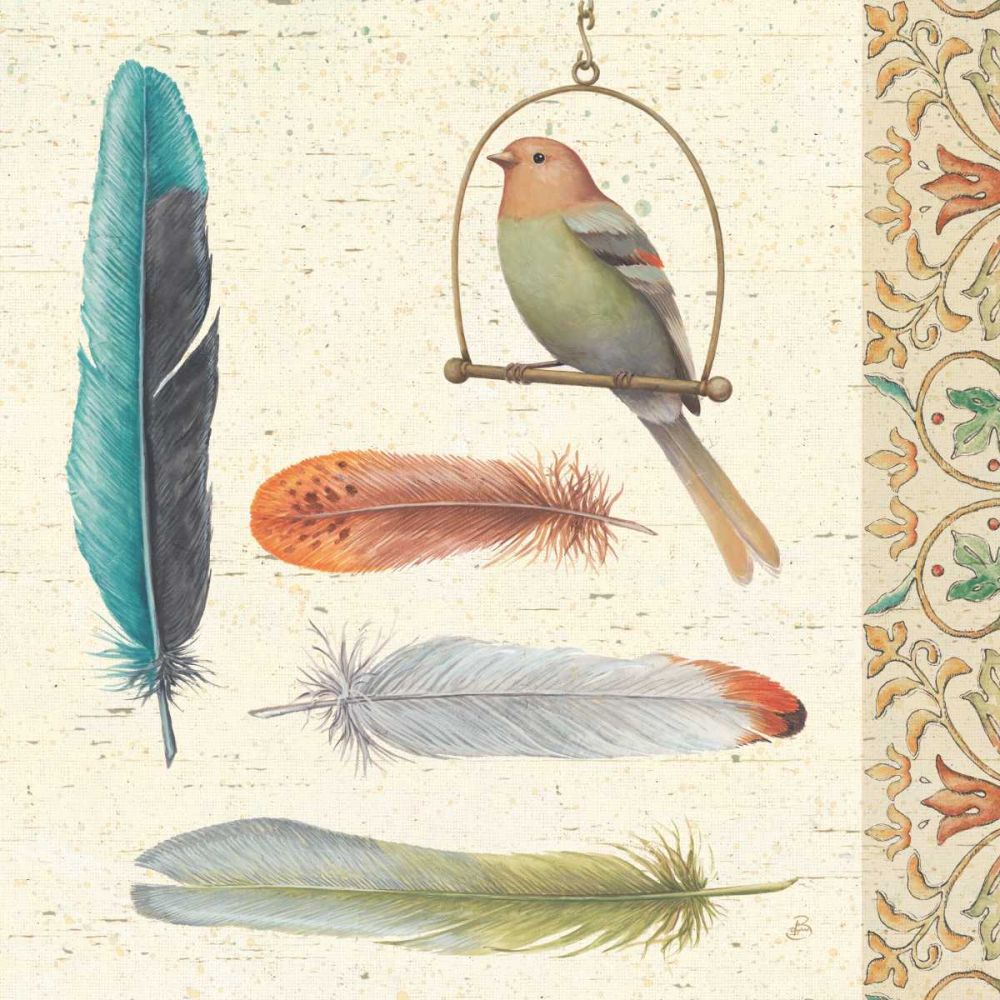 Feather Tales II art print by Daphne Brissonnet for $57.95 CAD