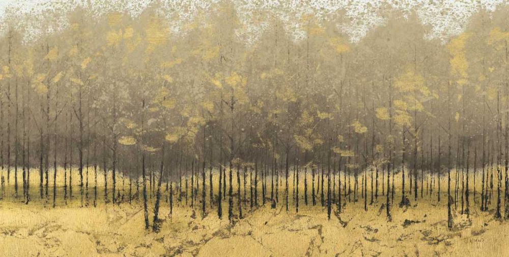 Golden Trees III Taupe art print by James Wiens for $57.95 CAD