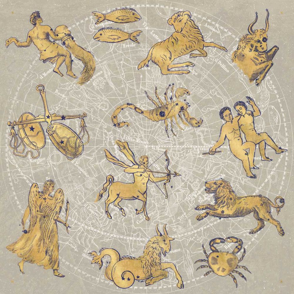 Gilded Zodiac art print by Sue Schlabach for $57.95 CAD