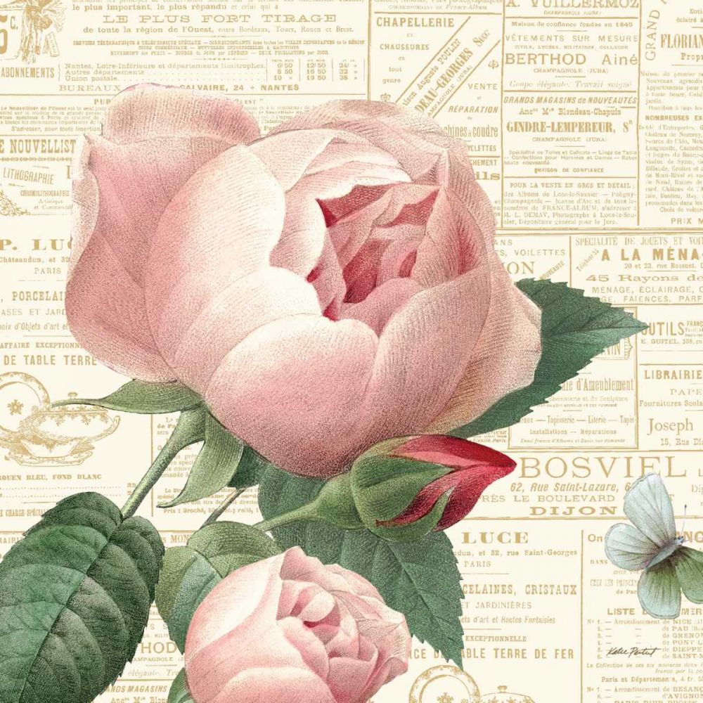 Roses in Paris V art print by Katie Pertiet for $57.95 CAD