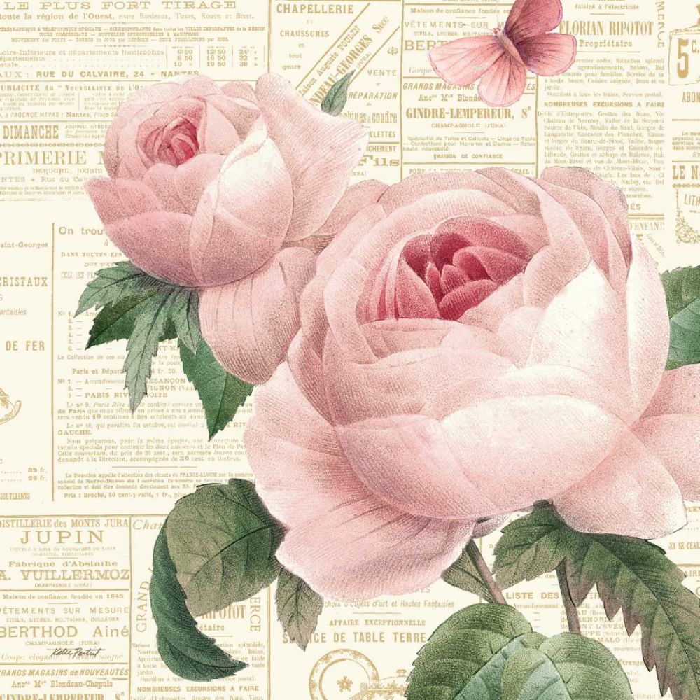 Roses in Paris VI art print by Katie Pertiet for $57.95 CAD