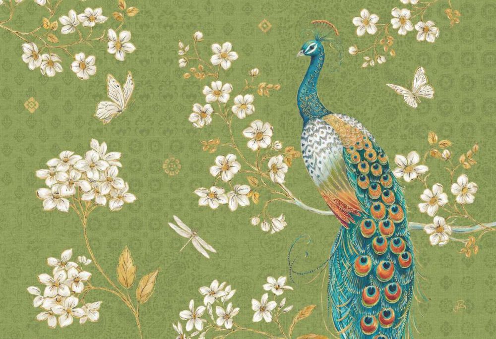 Ornate Peacock II Master art print by Daphne Brissonnet for $57.95 CAD