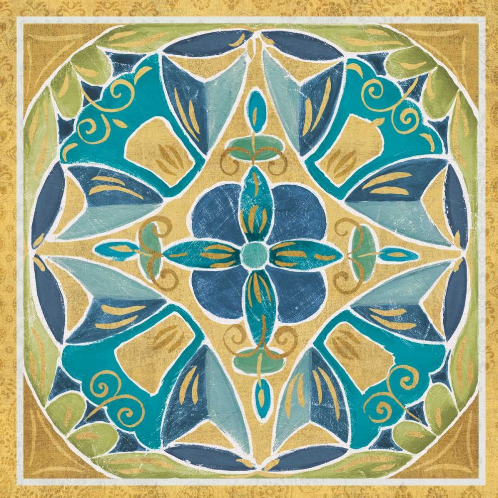 Free Bird Mexican Tiles III art print by Daphne Brissonnet for $57.95 CAD