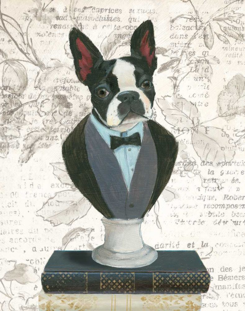 Canine Couture Newsprint I art print by Emily Adams for $57.95 CAD