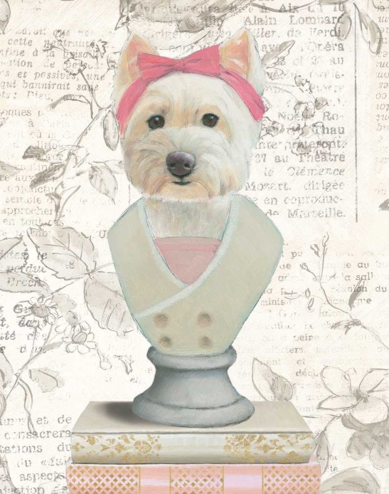 Canine Couture Newsprint II art print by Emily Adams for $57.95 CAD