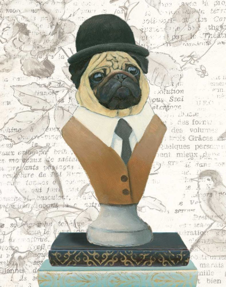 Canine Couture Newsprint III art print by Emily Adams for $57.95 CAD