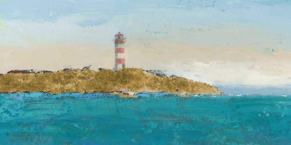Lighthouse Seascape I v3 Crop art print by James Wiens for $57.95 CAD