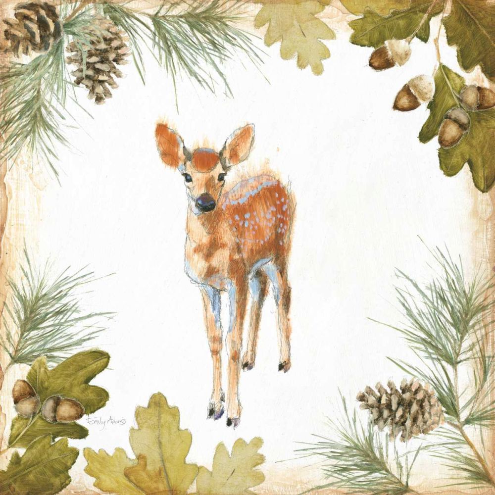 Into the Woods III on White Border art print by Emily Adams for $57.95 CAD